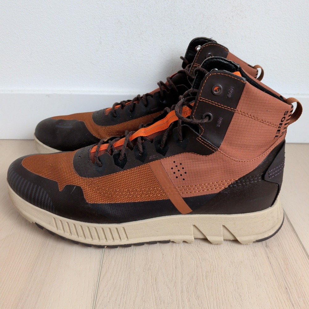 Sorel Mac Hill Lite Rush Waterproof Sneaker Boot Hybrid Mens 14 Shoes Brown